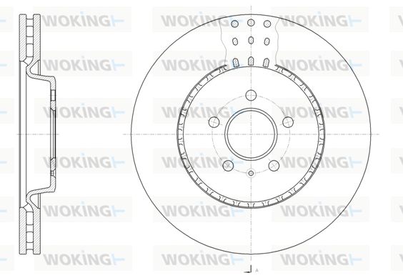 WOKING Bremžu diski D61493.10