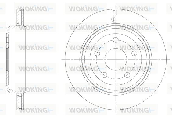 WOKING Bremžu diski D61513.10