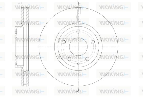 WOKING Bremžu diski D61520.10