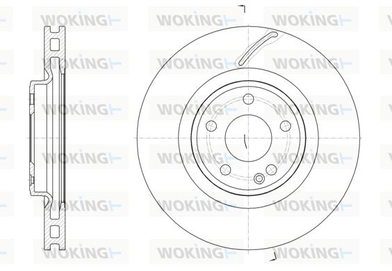 WOKING Bremžu diski D61524.10