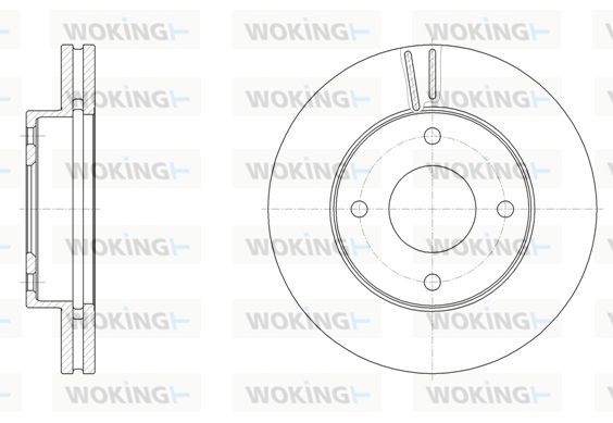 WOKING Тормозной диск D61532.10