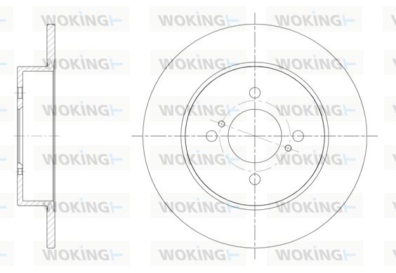 WOKING Bremžu diski D61537.00