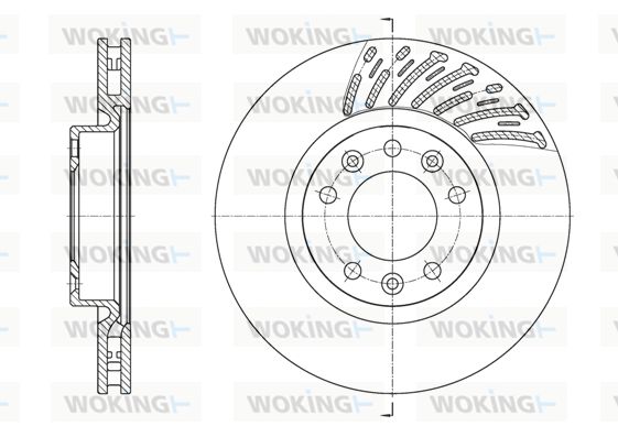 WOKING Bremžu diski D61556.10