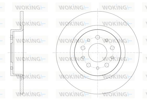 WOKING Bremžu diski D61558.00