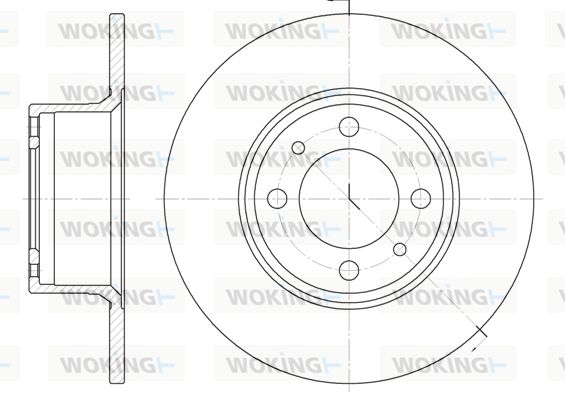 WOKING Bremžu diski D6156.00