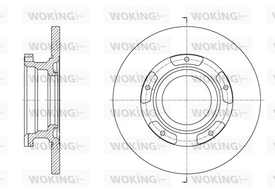 WOKING Тормозной диск D61564.00