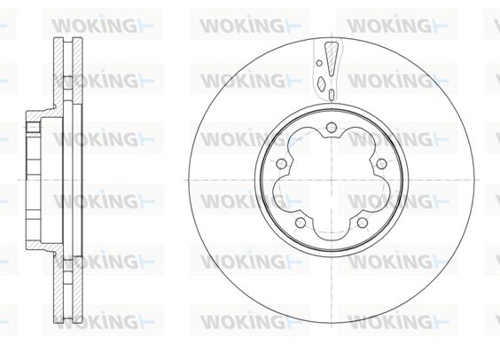 WOKING Bremžu diski D61568.10