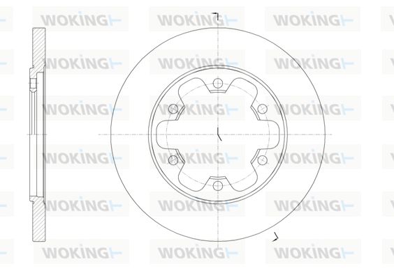 WOKING Bremžu diski D61569.00