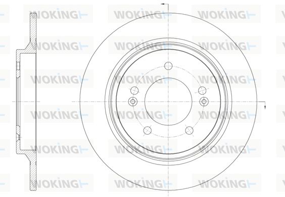 WOKING Bremžu diski D61571.00