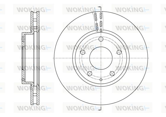 WOKING Bremžu diski D61573.10