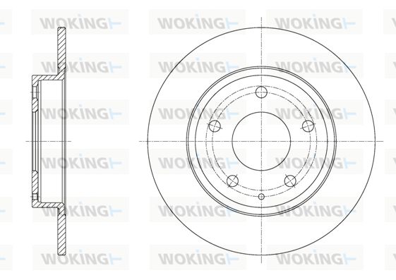 WOKING Тормозной диск D61575.00