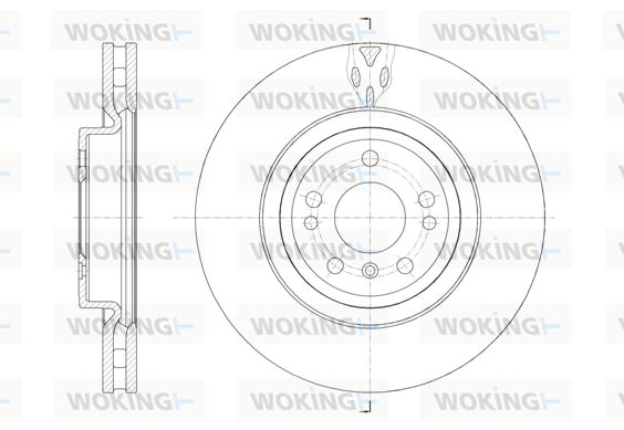 WOKING Bremžu diski D61576.10