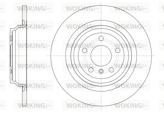 WOKING Тормозной диск D61577.00