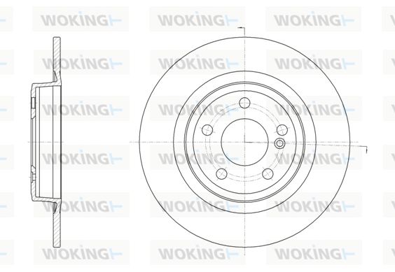 WOKING Bremžu diski D61578.00