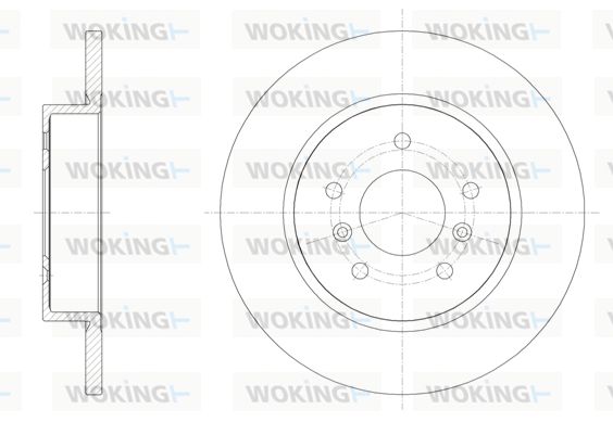 WOKING Bremžu diski D61582.00