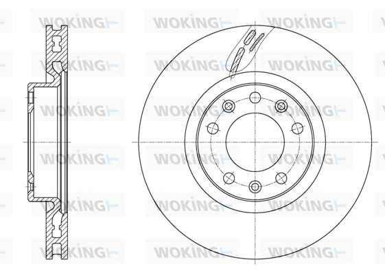 WOKING Bremžu diski D61583.10