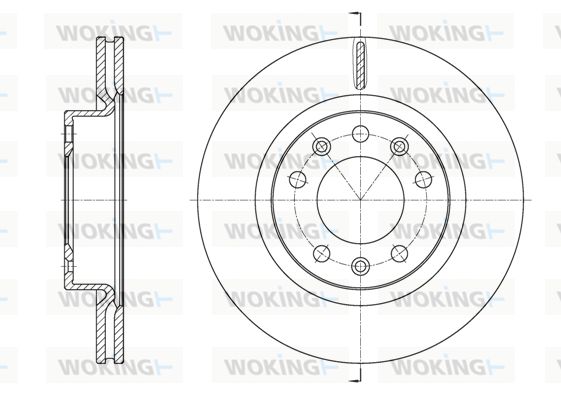 WOKING Bremžu diski D61584.10