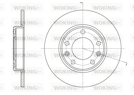 WOKING Bremžu diski D61585.00