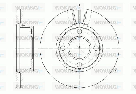 WOKING Bremžu diski D6177.10