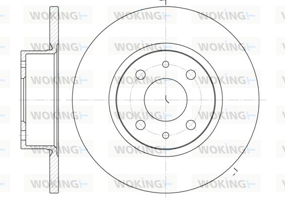 WOKING Bremžu diski D6192.00