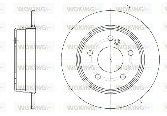 WOKING Тормозной диск D6193.00