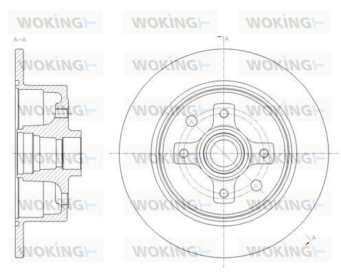 WOKING Bremžu diski D6217.00