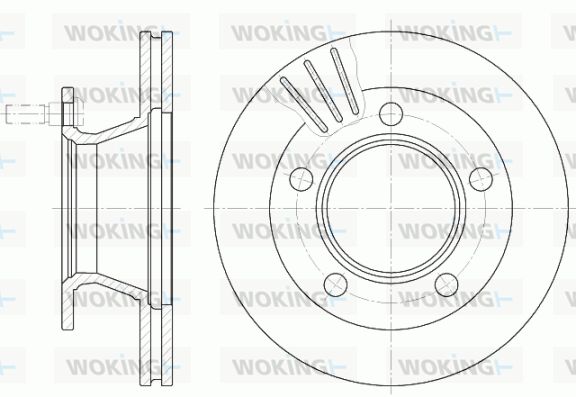 WOKING Bremžu diski D6235.10