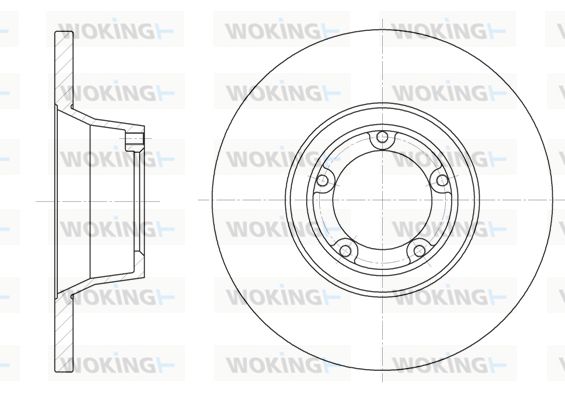 WOKING Тормозной диск D6253.00