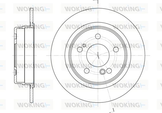 WOKING Тормозной диск D6271.00