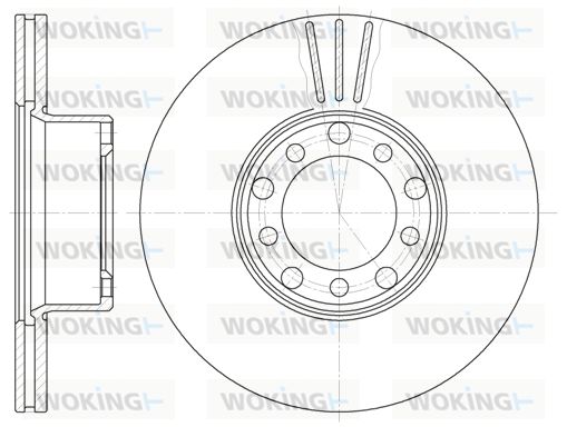 WOKING Bremžu diski D6274.10