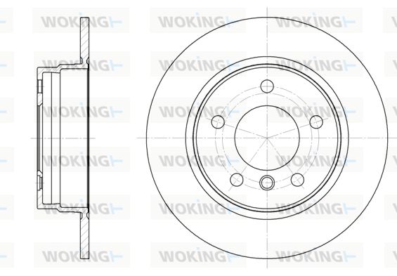 WOKING Тормозной диск D6284.00