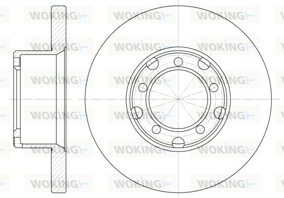 WOKING Bremžu diski D6296.00