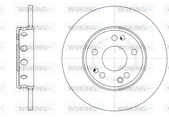 WOKING Bremžu diski D6311.00