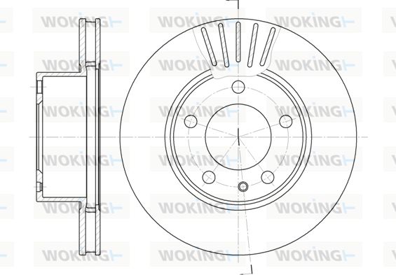 WOKING Bremžu diski D6357.10