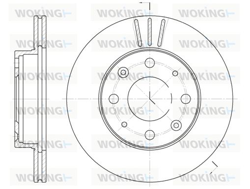 WOKING Bremžu diski D6368.10