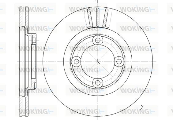 WOKING Bremžu diski D6385.10