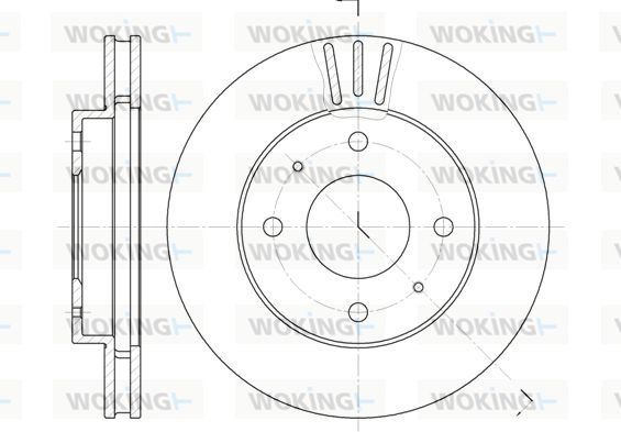 WOKING Bremžu diski D6394.11