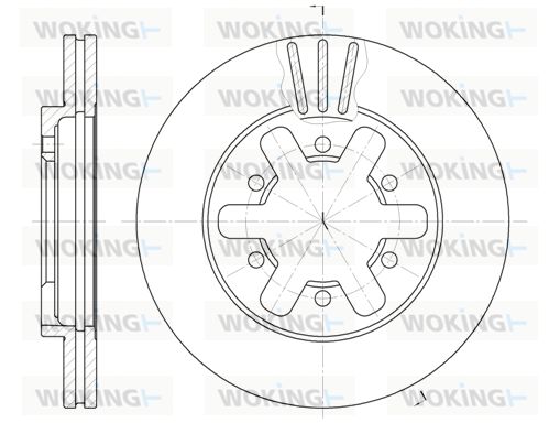 WOKING Bremžu diski D6432.10