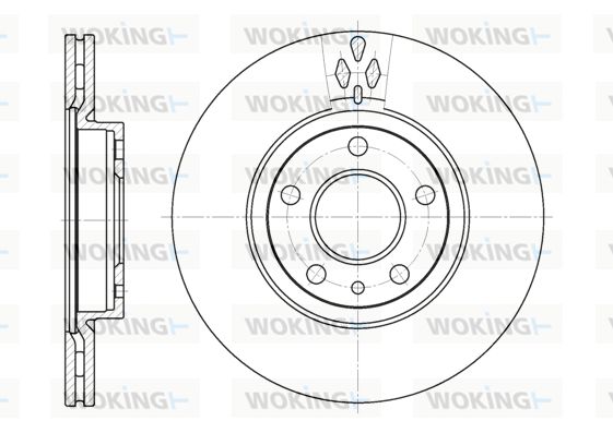 WOKING Bremžu diski D6442.10