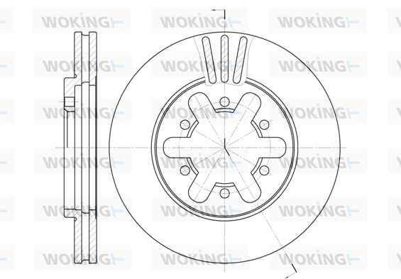 WOKING Bremžu diski D6450.10