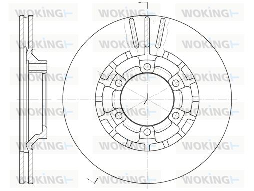 WOKING Bremžu diski D6464.10