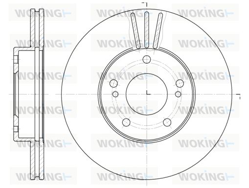 WOKING Bremžu diski D6474.10