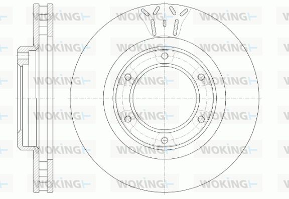 WOKING Bremžu diski D6507.10