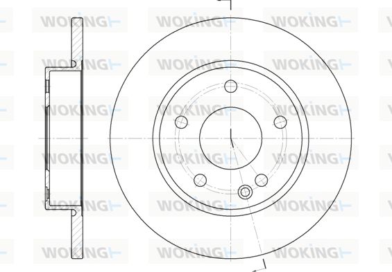 WOKING Тормозной диск D6526.00