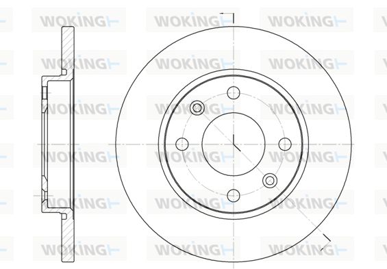 WOKING Bremžu diski D6535.00