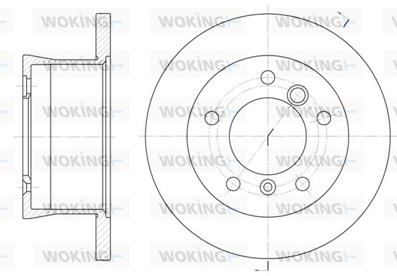 WOKING Тормозной диск D6566.00