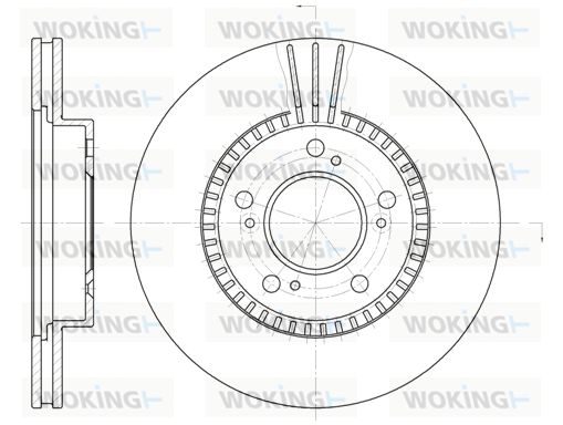 WOKING Bremžu diski D6586.10