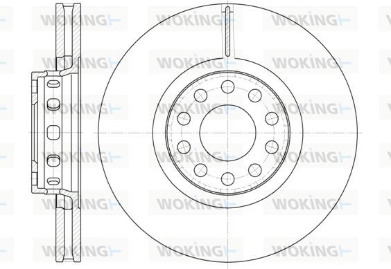 WOKING Bremžu diski D6592.10