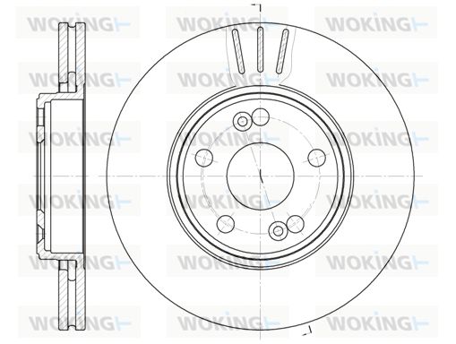 WOKING Bremžu diski D6622.10