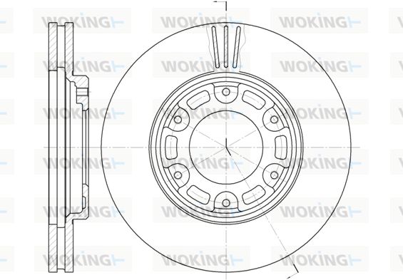 WOKING Bremžu diski D6634.10